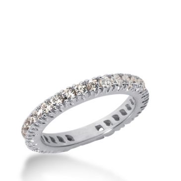 18k Gold Diamond Eternity Wedding Bands, Prong Setting 1.00 ct. DEB226318K