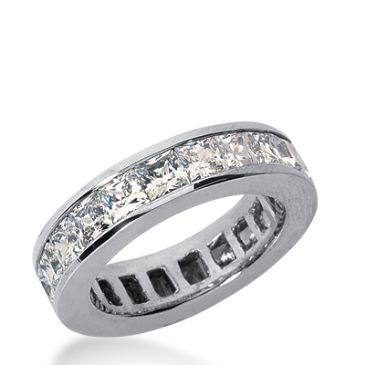 14k Gold Diamond Eternity Wedding Bands, Channel Setting 5.50 ct. DEB160414K