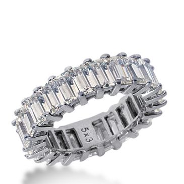 950 Platinum Diamond Eternity Wedding Bands, Common Prong Setting 7.50 ct. DEB203PLT