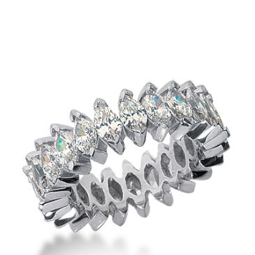 950 Platinum Diamond Eternity Wedding Bands, Prong Setting 6.00 ct. DEB209PLT