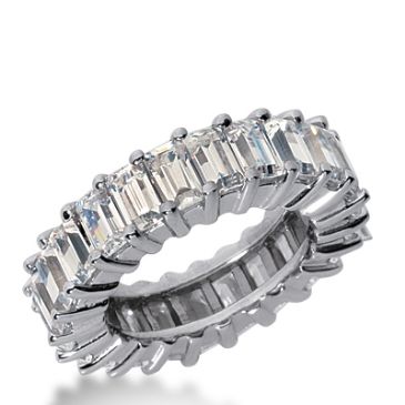 950 Platinum Diamond Eternity Wedding Bands, Shared Prong Setting 8.00 ct. DEB242PLT