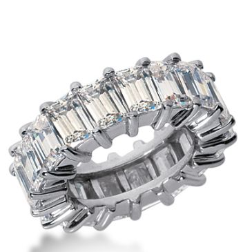 950 Platinum Diamond Eternity Wedding Bands, Shared Prong Setting 12.00 ct. DEB244PLT