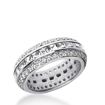 950 Platinum Diamond Eternity Wedding Bands, Channel Set 2.75 ct. DEB272PLT