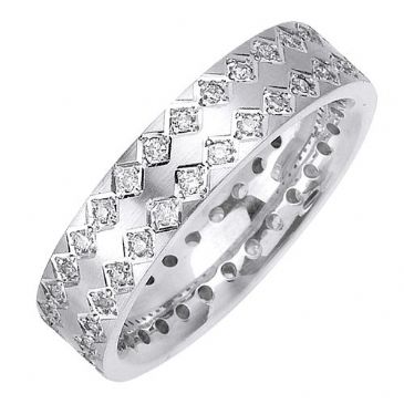 14K Gold Round Brilliant 6mm Comfort Fit Diamond Band 0.60ctw 1165