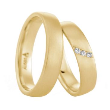 14k Gold His & Hers 0.075ctw Diamond Wedding Band Set 208