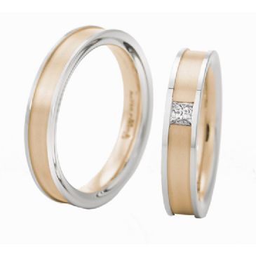 14k Gold His & Hers 0.14ctw Diamond Wedding Band Set 222