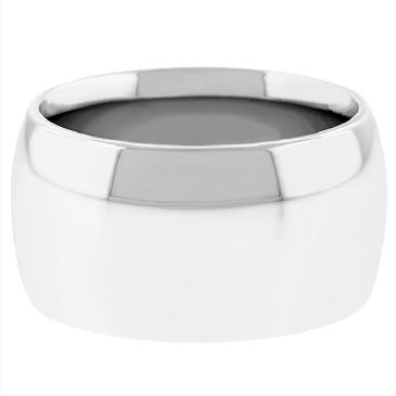 Platinum 950 12mm Comfort Fit Dome Wedding Band Super Heavy Weight