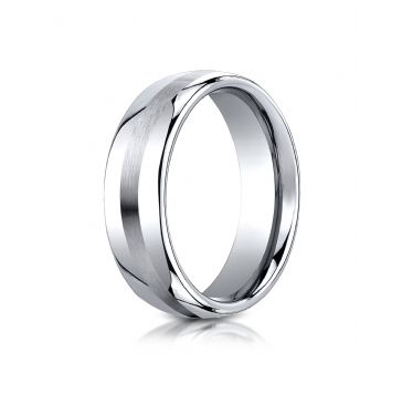 Cobaltchrome 7.5mm Comfort-Fit Satin-Finished Design Ring