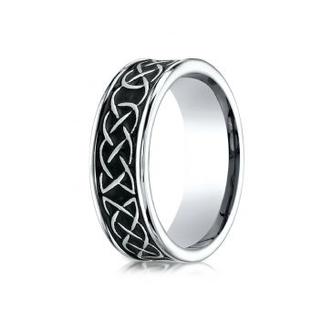 Cobaltchrome 7mm Comfort Fit Celtic Knot Ring