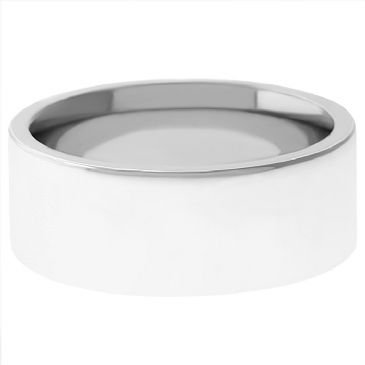 Platinum 950 6mm Flat Wedding Band Heavy Weight