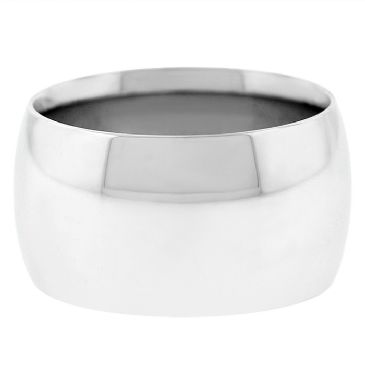 Platinum 950 12mm Comfort Fit Dome Wedding Band Heavy Weight