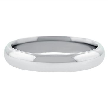 Platinum 950 4mm Comfort Fit Dome Wedding Band Heavy Weight
