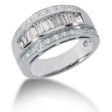 18K Straight Baguette Channel Set Diamonds (1.41ctw.)