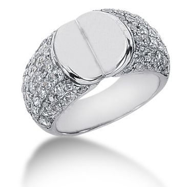 18K Open Faced, Round Brilliant Diamond Ring (1.70ctw.)