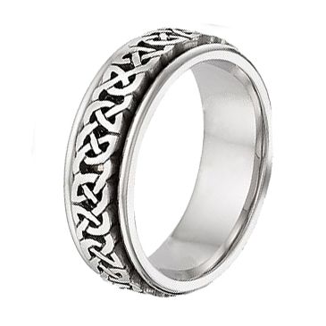 18K Gold Celtic Wedding Band 4016