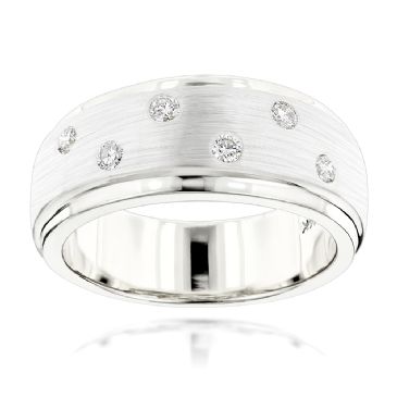 Designer 14K Gold & 0.35 Carat Diamond Wedding Band 