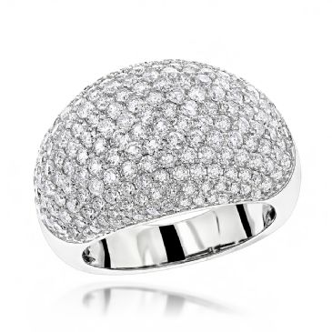 Designer 14K Gold & 3.5 Carat Diamond Pave-Set Eternity Ring