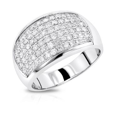 Excellent Luxurman 14K Gold & 1.5 Carat Diamond Ring for Men