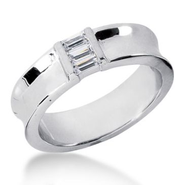 Exclusive 18K Gold & 0.36 Carat Diamond Wedding Ring for Men