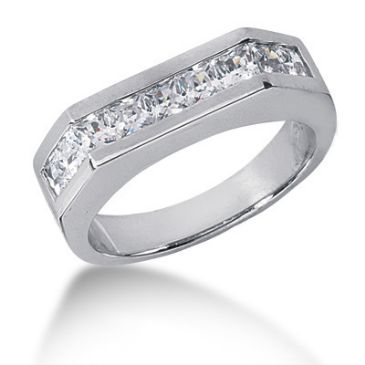 Exclusive 18K Gold & 1.98 Carat Diamond Wedding Ring for Men