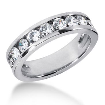 Exclusive Platinum & 1.05 Carat Diamond Wedding Ring for Men 