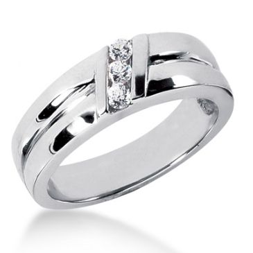 Exquisite Platinum & 0.15 Carat Diamond Wedding Ring for Women