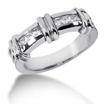 Exquisite Platinum & 0.60 Carat Diamond Wedding Ring for Men