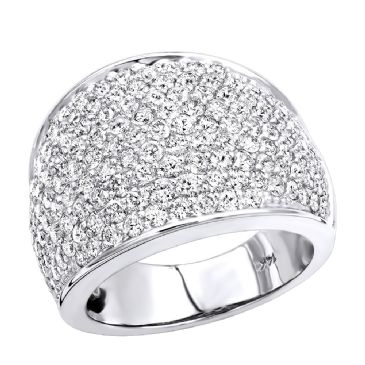 Fashion 14K Gold & 3.6 Carat Diamond Pave Wedding Band for Women