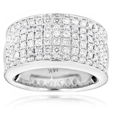 Iced Out 14K Gold & 2.05 Carat Diamond Designer Wedding Band