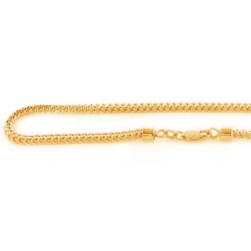 Luxurious 10K Solid Yellow Gold Franco Chain 3mm