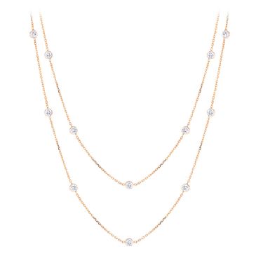 Luxurman 14K Gold & 1.5 Carat Diamond Chain