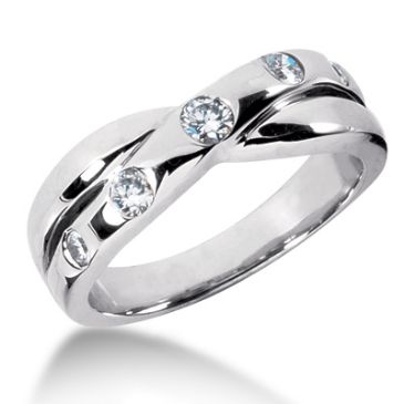 Platinum & 0.36 Carat Diamond Wedding Ring for Women
