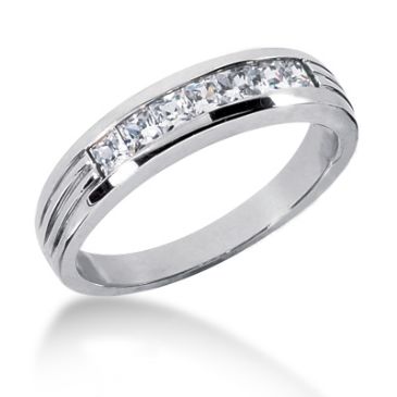 Platinum & 0.70 Carat Diamond Wedding Ring for Men