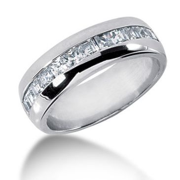 Platinum & 1.20 Carat Diamond Wedding Ring for Men