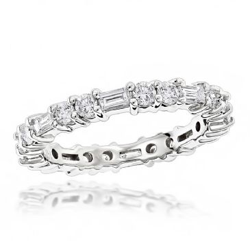 Premium Quality 14K Gold & 1.44 Carat Diamond Eternity Band