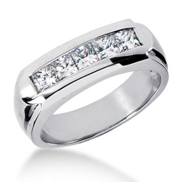 The Exclusive Platinum & 1 Carat Diamond Wedding Ring for Men 