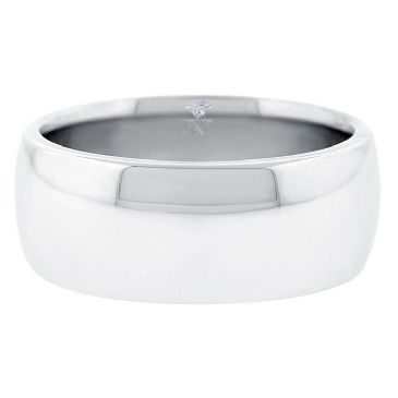 Platinum 950 9mm Comfort Fit Dome Wedding Band Heavy Weight