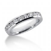 14K Gold Diamond Anniversary Wedding Ring 11 Round Brilliant Diamonds 1.10ctw 106WR40814K