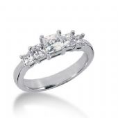 14K Gold Diamond Anniversary Wedding Ring 5 Princess Cut Diamonds 1.11ctw 125WR158914K