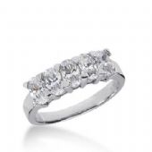 14K Gold Diamond  Anniversary Wedding Ring 5 Oval Shaped Diamond 1.65ctw 148WR41314K
