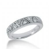 14K Gold Diamond Anniversary Wedding Ring 11 Round Brilliant Diamonds 0.22ctw 172WR57314K