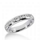 14K Gold Diamond Anniversary Wedding Ring 13 Round Brilliant Diamonds 0.75ctw 188WR122714K