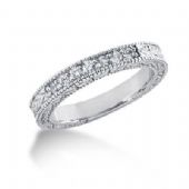 14K Gold Diamond Anniversary Wedding Ring 7 Round Brilliant Diamonds 0.21ctw 202WR52414K