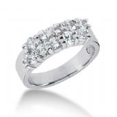 14K Gold Diamond Anniversary Wedding Ring 10 Round Brilliant Diamonds 1.50ctw 212WR215914K
