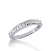 14K Gold Diamond Anniversary Wedding Ring 15 Princess Cut Diamonds 0.52ctw 229WR104714K