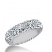 14k Gold Diamond Anniversary Wedding Ring 46 Round Brilliant Diamonds 0.60ctw 267WR113014K