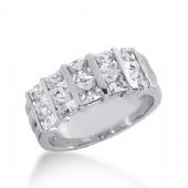 14k Gold Diamond Anniversary Wedding Ring 10 Princess Cut Diamonds 2.70ctw 275WR115114K