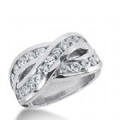 14k Gold Diamond Anniversary Wedding Ring 24 Round Brilliant Diamonds 1.92ctw 281WR131514K