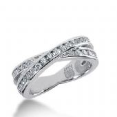 14k Gold Diamond Anniversary Wedding Ring 40 Round Brilliant Diamonds 1.00ctw 282WR131914K