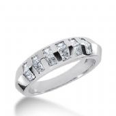 14k Gold Diamond Anniversary Wedding Ring 12 Princess Cut Diamonds 0.84ctw 290WR133514K